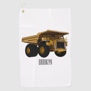 Toalla De Golf Ilustracion personalizado del camión de altura