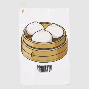 Toalla De Golf Ilustracion personalizado Dim sum