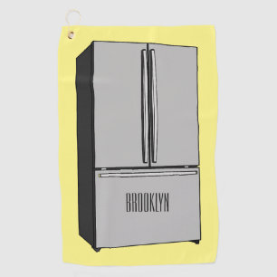 Toalla De Golf Ilustracion personalizado frigorífico de puerta fr