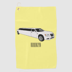 Toalla De Golf Ilustracion personalizado limusina