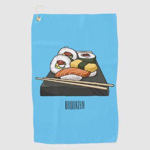 Toalla De Golf Ilustracion personalizado Sushi