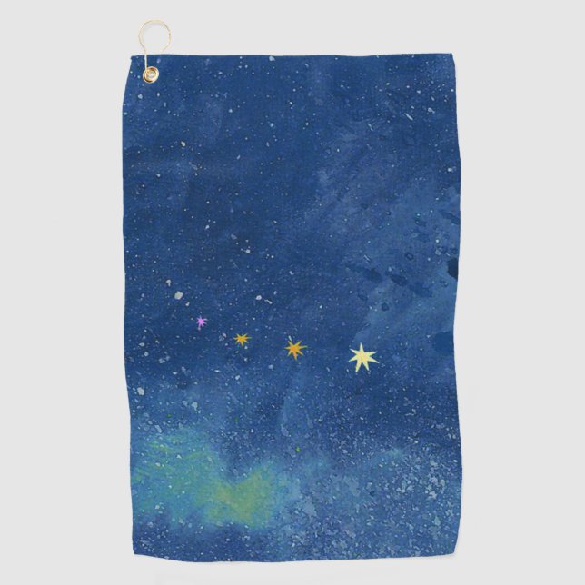 Toalla De Golf Ilustracion Starry Sky (Anverso)