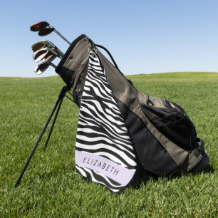 Toalla De Golf Impresión de cebra, franjas, negro y blanco, su no