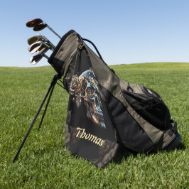 Toalla De Golf Impresionante cráneo de vapor oscuro