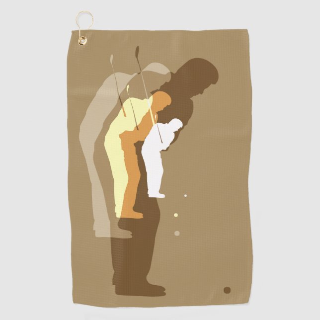 Toalla de golf "In the swing" (Anverso)