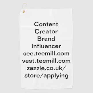 Toalla De Golf influyente