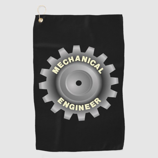 Toalla De Golf Ingeniero Mecánico Gear (Anverso)