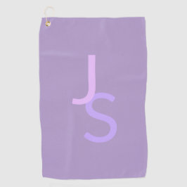 Toalla De Golf Iniciales monogramadas modernas superpuestas | Mor