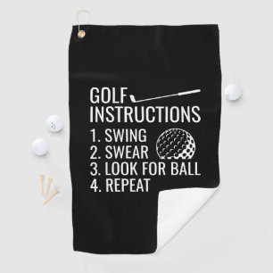 Toalla De Golf Instrucciones de golf 