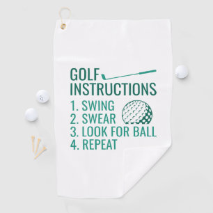 Toalla De Golf Instrucciones de golf