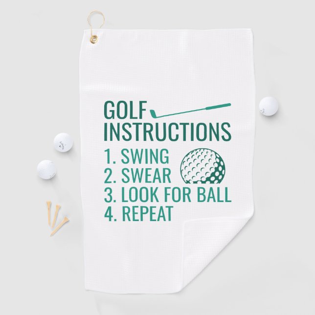 Toalla De Golf Instrucciones de golf (In situ)