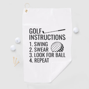 Toalla De Golf Instrucciones de golf