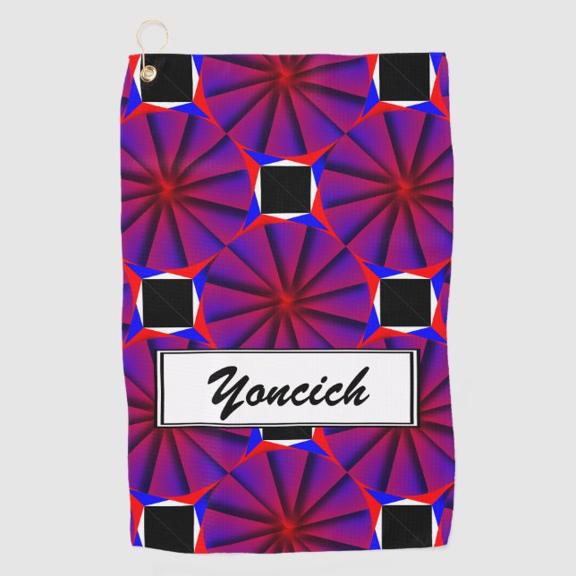 Toalla De Golf Interminable PinWheth de Kenneth Yoncich (Anverso)