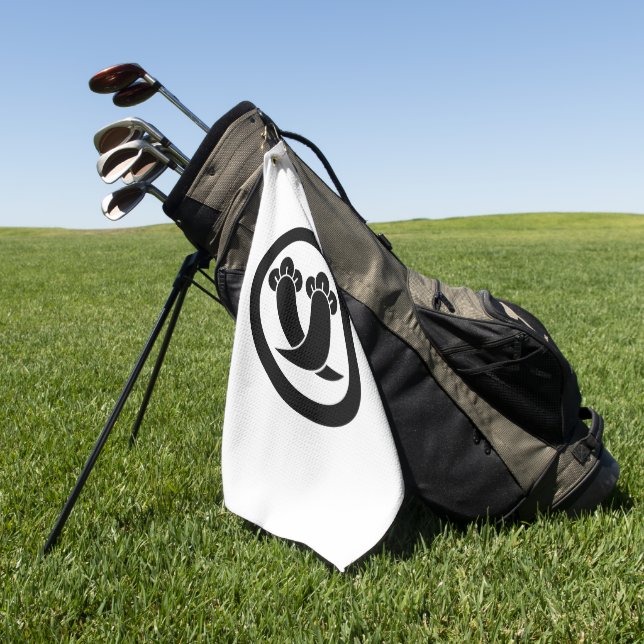 Toalla De Golf Intersectar los tejidos en círculo (Verde)