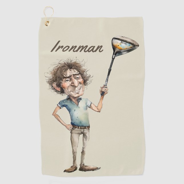 Toalla De Golf Ironman Golfer (Anverso)
