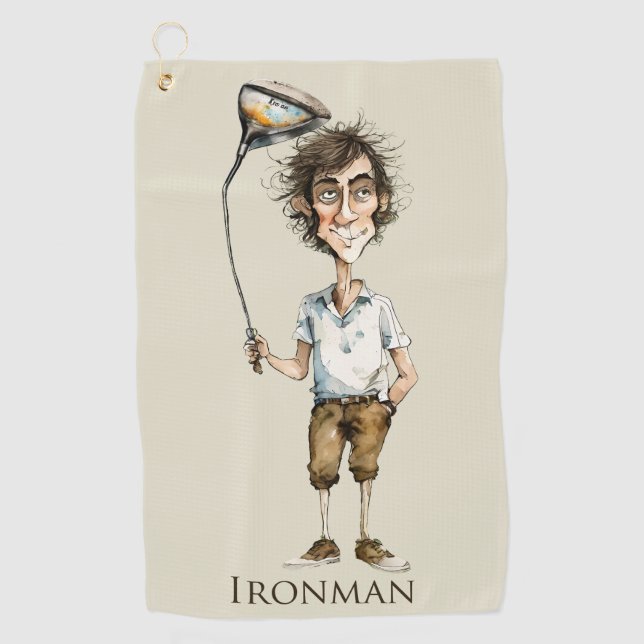 Toalla De Golf Ironman Golfer (Anverso)