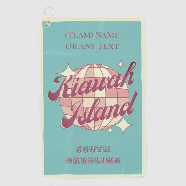 Toalla De Golf Isla Kiawah Carolina del Sur (Anverso)