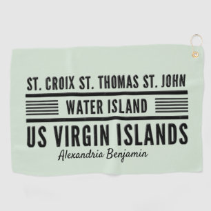 Toalla De Golf Islas Vírgenes de los Estados Unidos USVI Caribe p