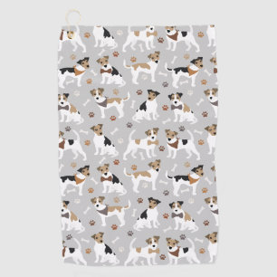 Toalla De Golf Jack Russell Terrier Paws and Bones Golf Toalla