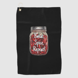 Toalla De Golf Jar de pimientos secos