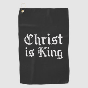 Toalla De Golf Jesucristo es Rey Arte Grunge Gothic Blackletter