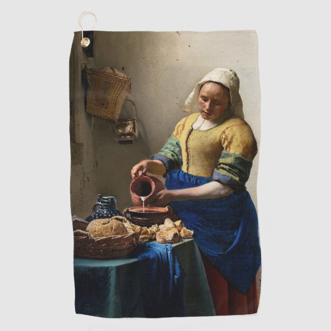 Toalla De Golf Johannes Vermeer - La Milkmaid (Anverso)