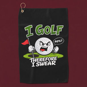 Toalla De Golf Juego al golf, por lo tanto, maldigo.