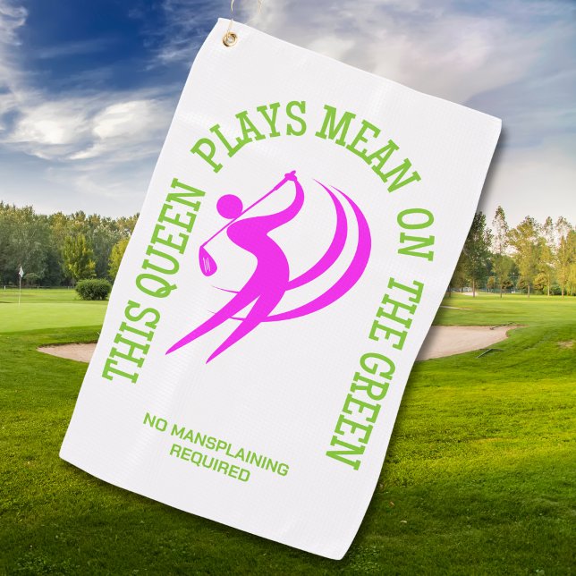 Toalla De Golf JUEGOS DE REINA DE Golf FEMENINA DE Humor (Buy the collection of Women's Golf gifts and apparel for your next golf tournament or weekend party.)