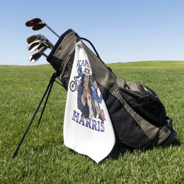 Toalla De Golf Kamala Harris Bootleg Rap Style (Verde)