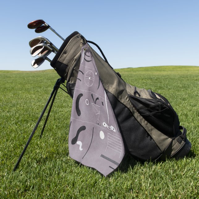 Toalla De Golf Kandinsky - Cuatro Partes, (Verde)