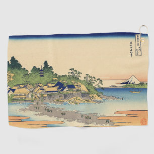Toalla De Golf Katsushika Hokusai Enoshima en la provincia de Sag