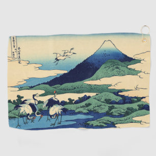 Toalla De Golf Katsushika Hokusai - Umegawa en la provincia de Sa