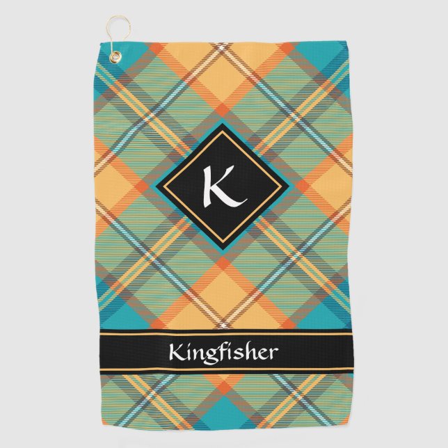 Toalla de golf Kingfisher Tartan (Anverso)