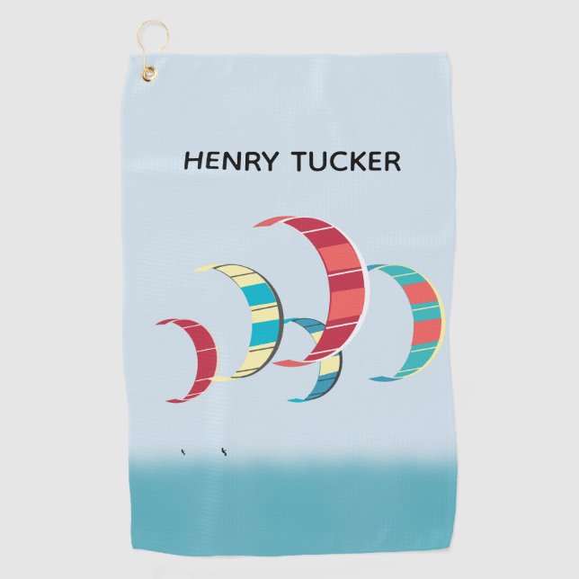 Toalla De Golf Kite Surfing (Anverso)