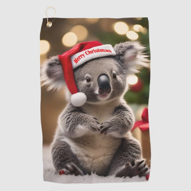 Toalla De Golf "Koala Kris Kringle: Navidades en Australia" (Anverso)