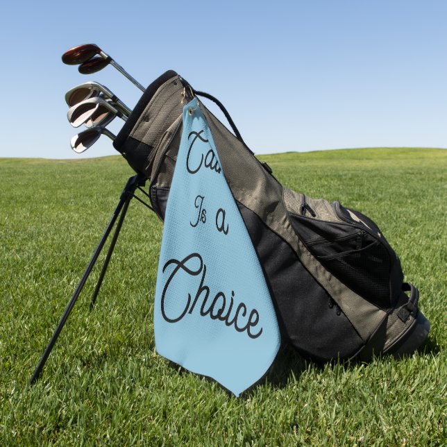 Toalla De Golf La calma es una elección   (Verde)