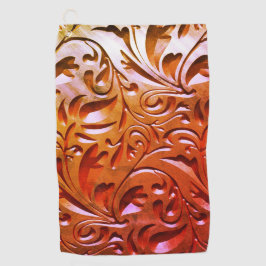 Toalla De Golf La madera tallada se ve elegante y abstracta