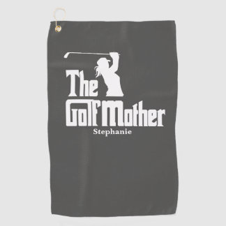 Toalla De Golf La Madre Del Golf Con Nombre Tema De Golf Gracioso