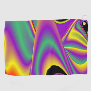 Toalla De Golf La magia de los colores abstracta el arte pluviomé