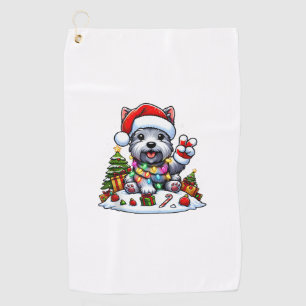 Toalla De Golf La mano de la paz Navidades territoriales escocesa