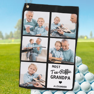 Toalla De Golf La mayoría del Tee-Riffic GRANDPA 5 Photo Father's