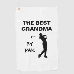 Toalla De Golf La Mejor Abuela De Par Golf Nana Golfer Pun Gram
