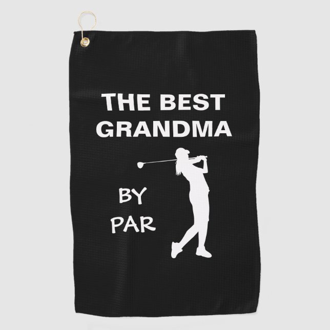 Toalla De Golf La Mejor Abuela De Par Golf Nana Gram Golfer Pun (Anverso)