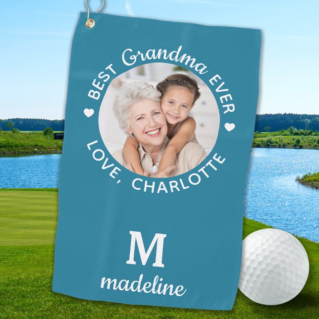 Toalla De Golf La mejor foto del Personalizado de monograma moder (Subido por el creador)