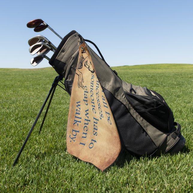 Toalla De Golf La princesa de SlipperyJoe aplaude caminar diverti (Verde)