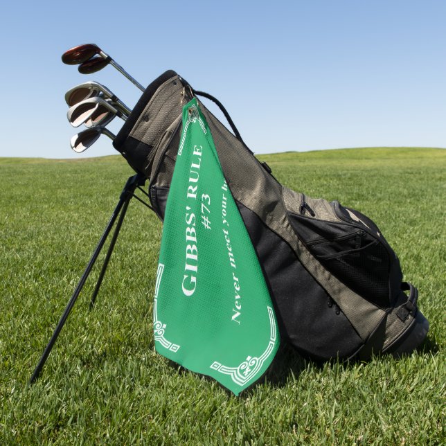 Toalla De Golf la regla 73 de Gibbs (Verde)