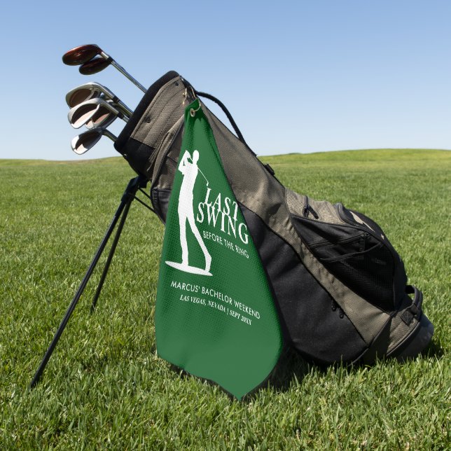 Toalla De Golf La última regata antes del bachiller en golf de Ri (Verde)