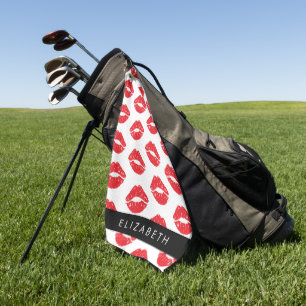 Toalla De Golf Labios Rojos, Labios Rojos, Patrón De Labios, Su N