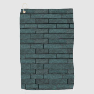 Toalla De Golf Ladrillos de piedra sin soldadura pared colores ve