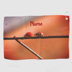 Toalla De Golf Ladybugs Play Sigue Al Líder Personalizado